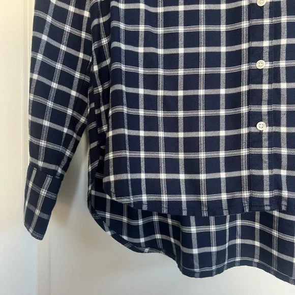 Treasure & Bond Blue and White Checkered Shirt - Picture 2 of 7